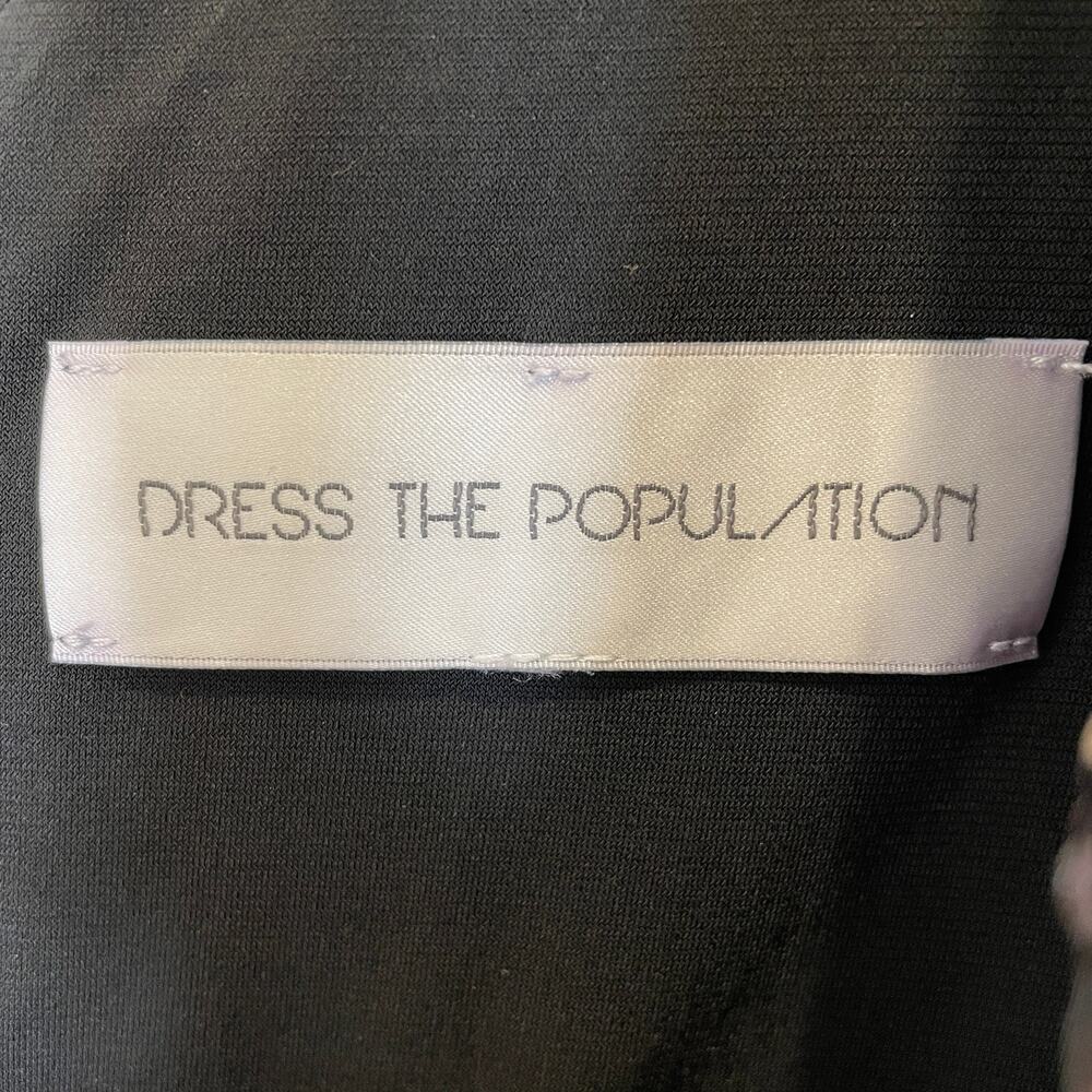 Dress the Population Bronze Sequins Zoe Bodycon Brown Vneck Cap Sleeve‎ Mini XS - Picture 3 of 5